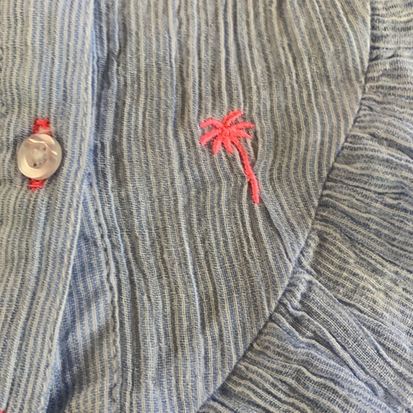 Blue pin striped button down - Picture 3 of 3